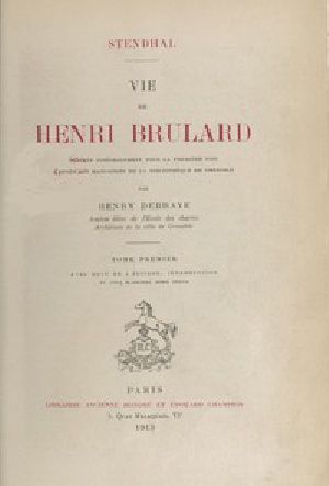 [Gutenberg 53749] • Vie de Henri Brulard, tome 1 (of 2)